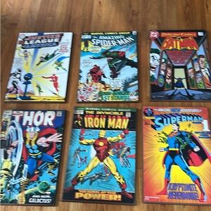 Superhero Comic Book Wall Art Set